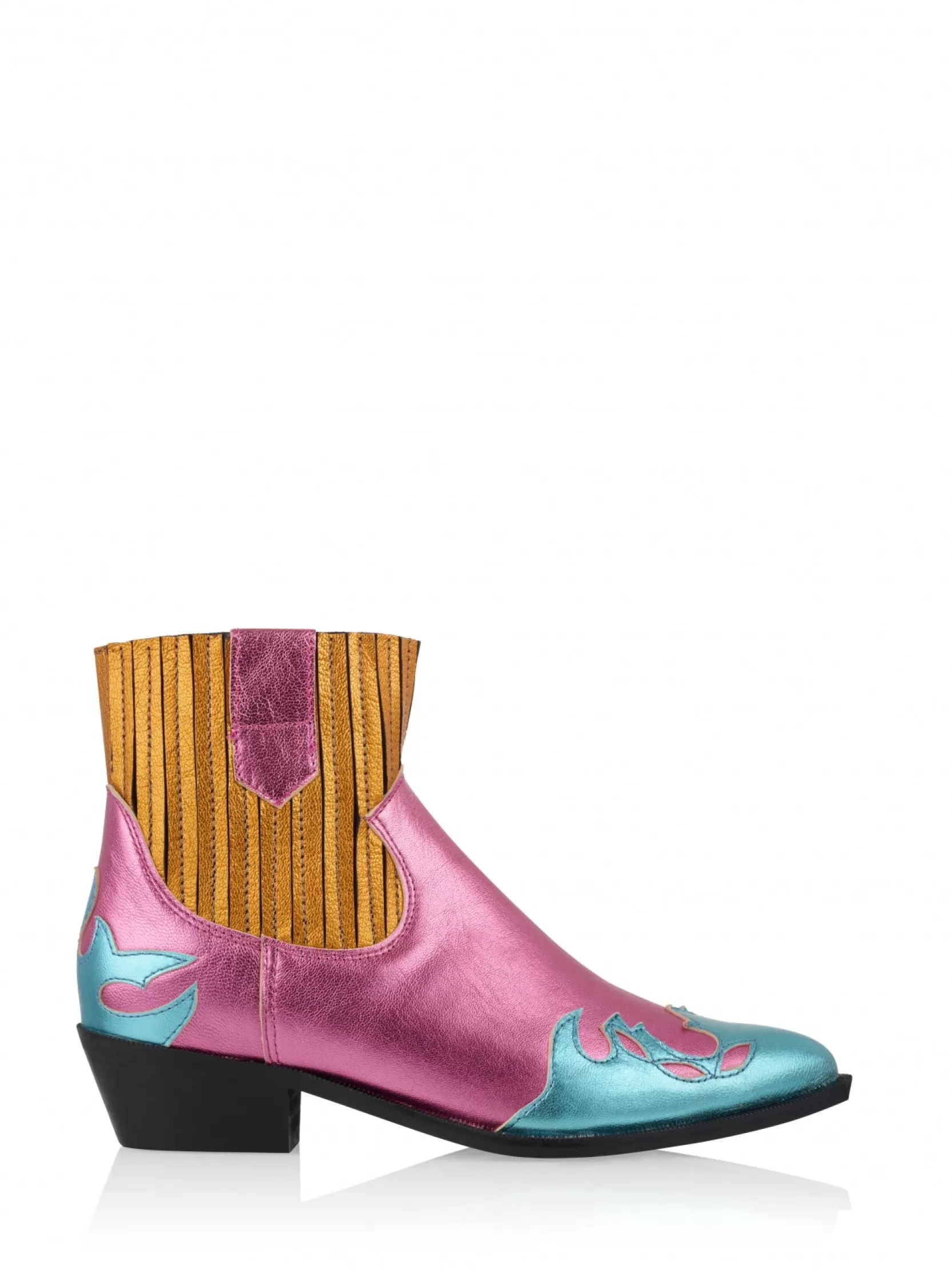 DWRS label WESTERNBOOTS>AUSTIN metallic - Westernboots | Orange / Pink / Aqua