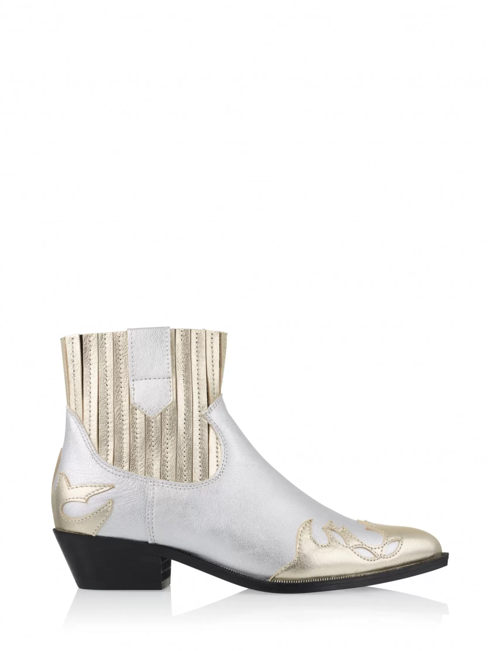 DWRS label WESTERNBOOTS>AUSTIN metallic - Westernboots | Silver / Champagne