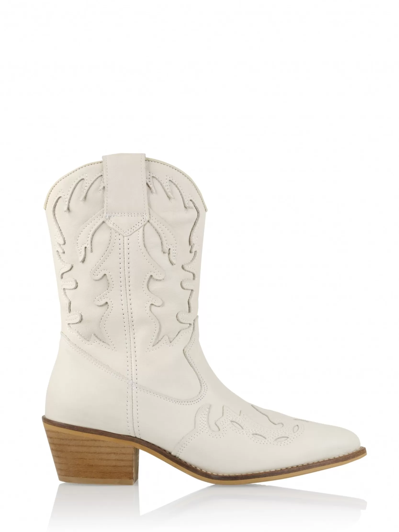 DWRS label ENKELLAARSJES | WESTERNBOOTS>BELLA | Off white