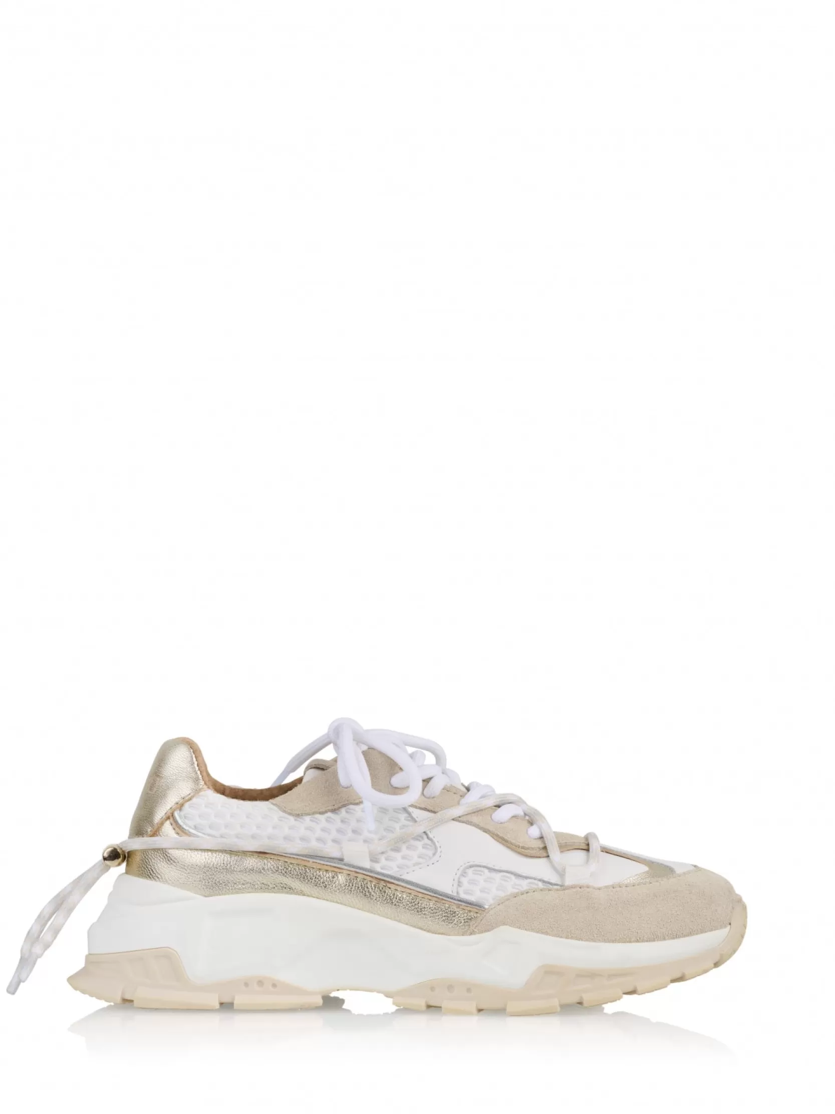 DWRS label SNEAKERS>BONNEY leer - Sneakers | Sand / Champagne