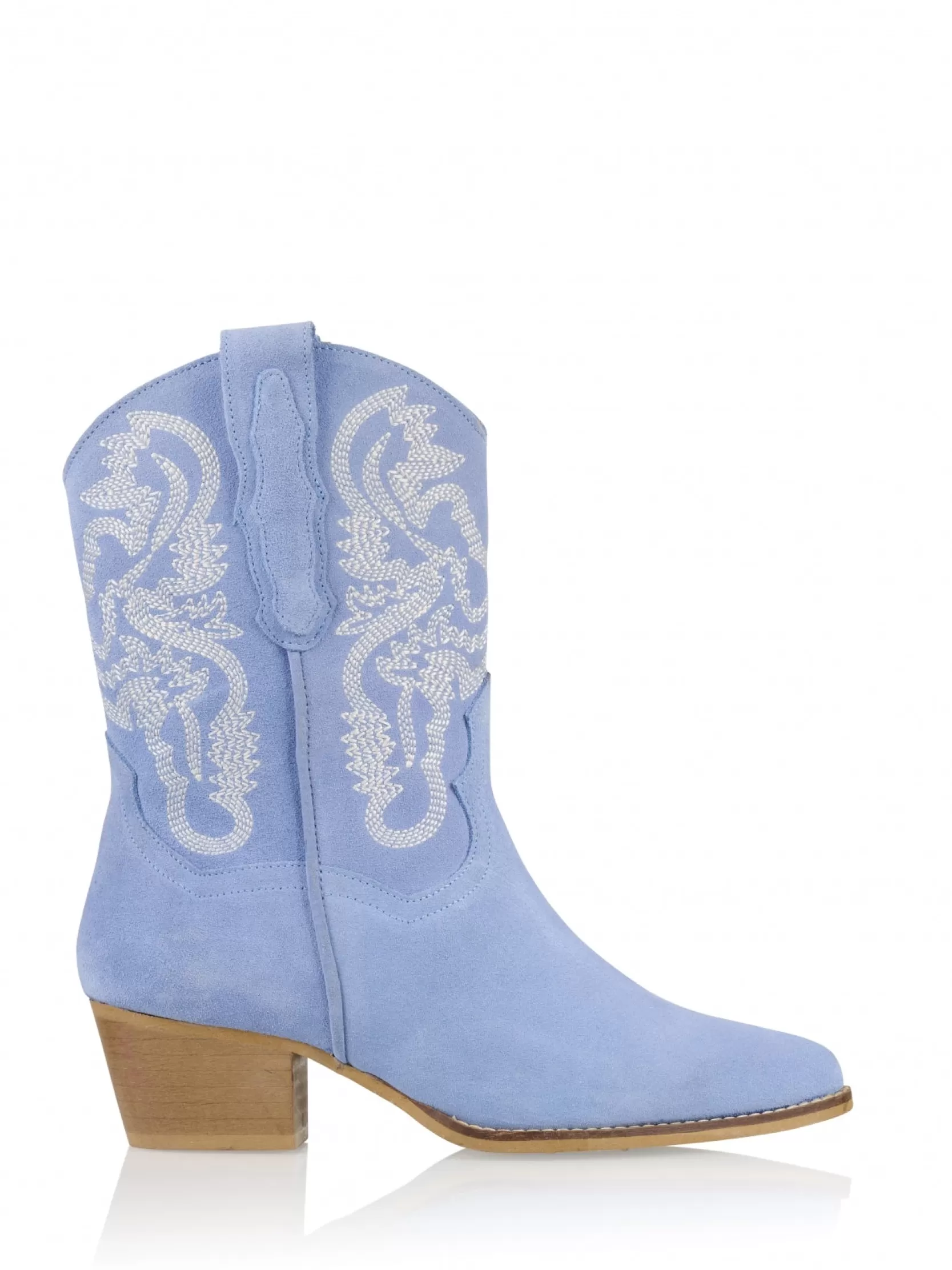 DWRS label WESTERNBOOTS>BRADY suede - Westernboots | Lt. Blue