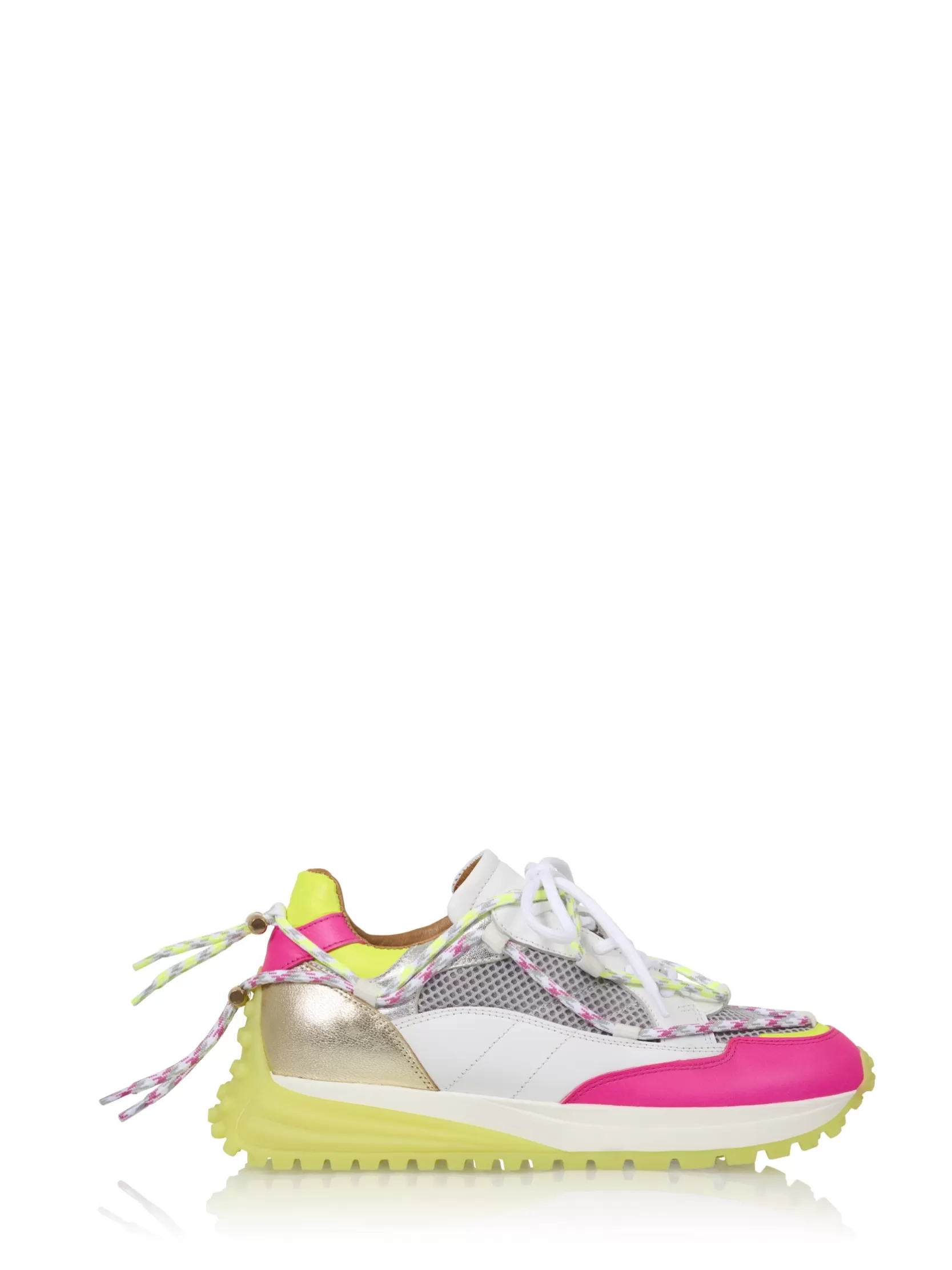 DWRS label SNEAKERS>BRAY mesh - Sneakers | Pink / Yellow