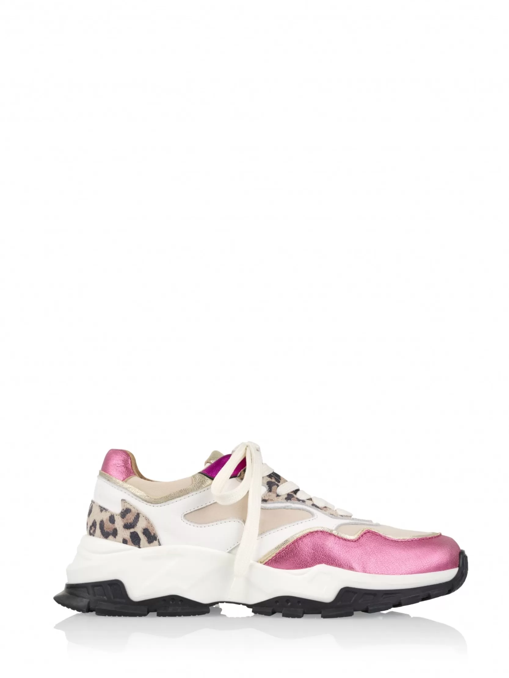 DWRS label SNEAKERS>CHESTER leopard - Sneakers | White / Pink