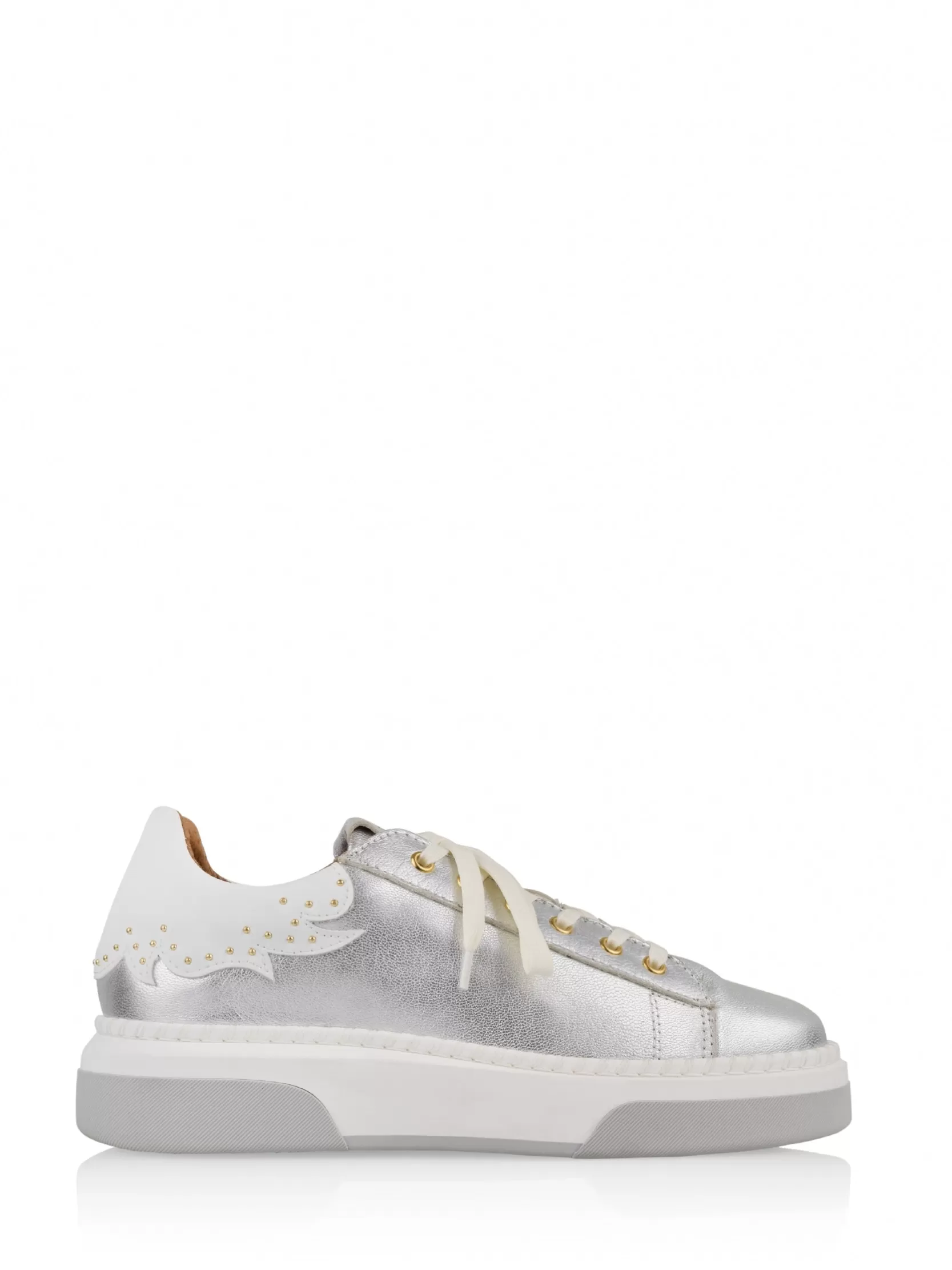 DWRS label SNEAKERS>CRUZ metallic - Sneakers | Silver / White