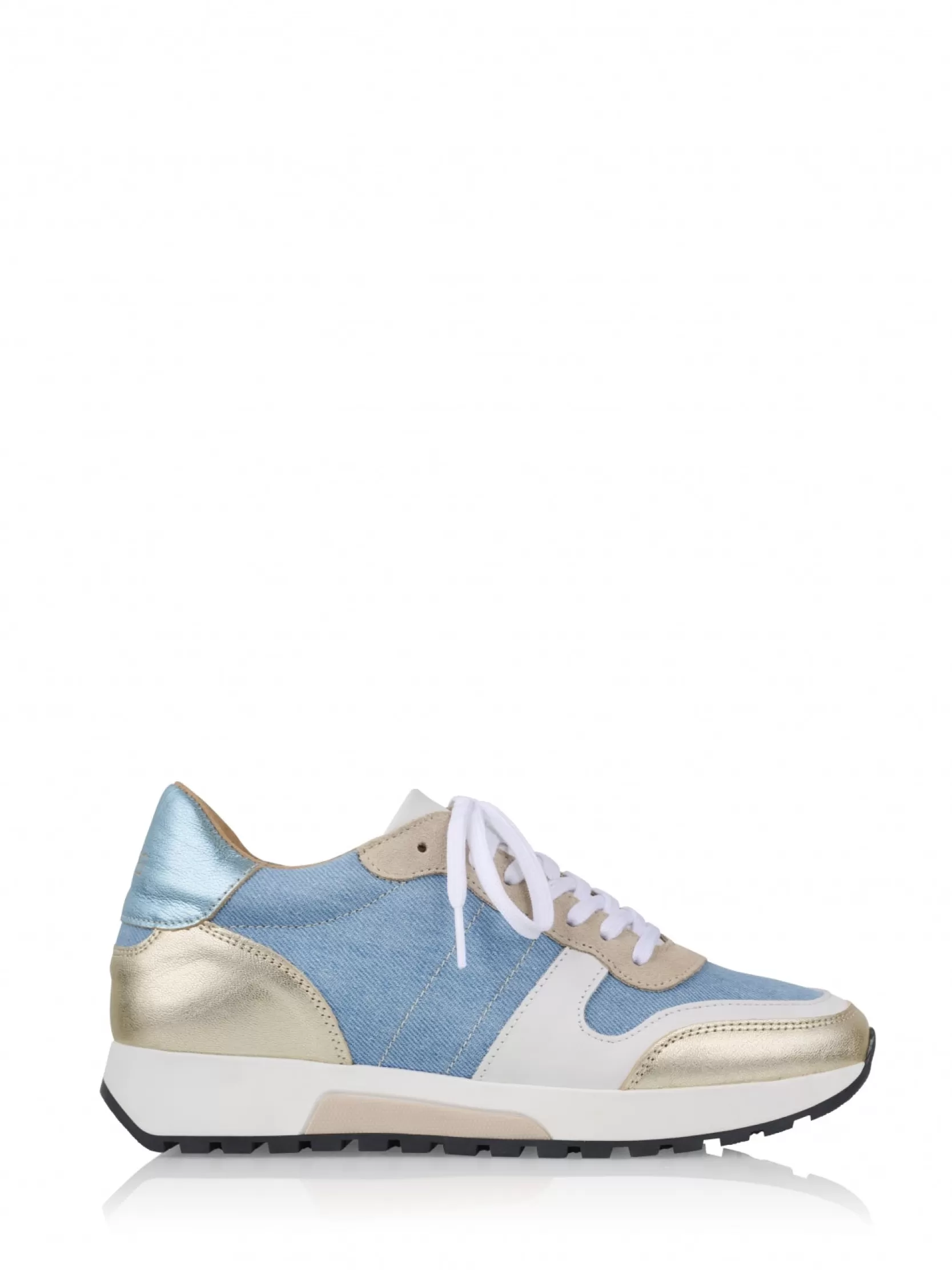 DWRS label SNEAKERS>DUMFRIES denim - Sneakers | Jeans  / White