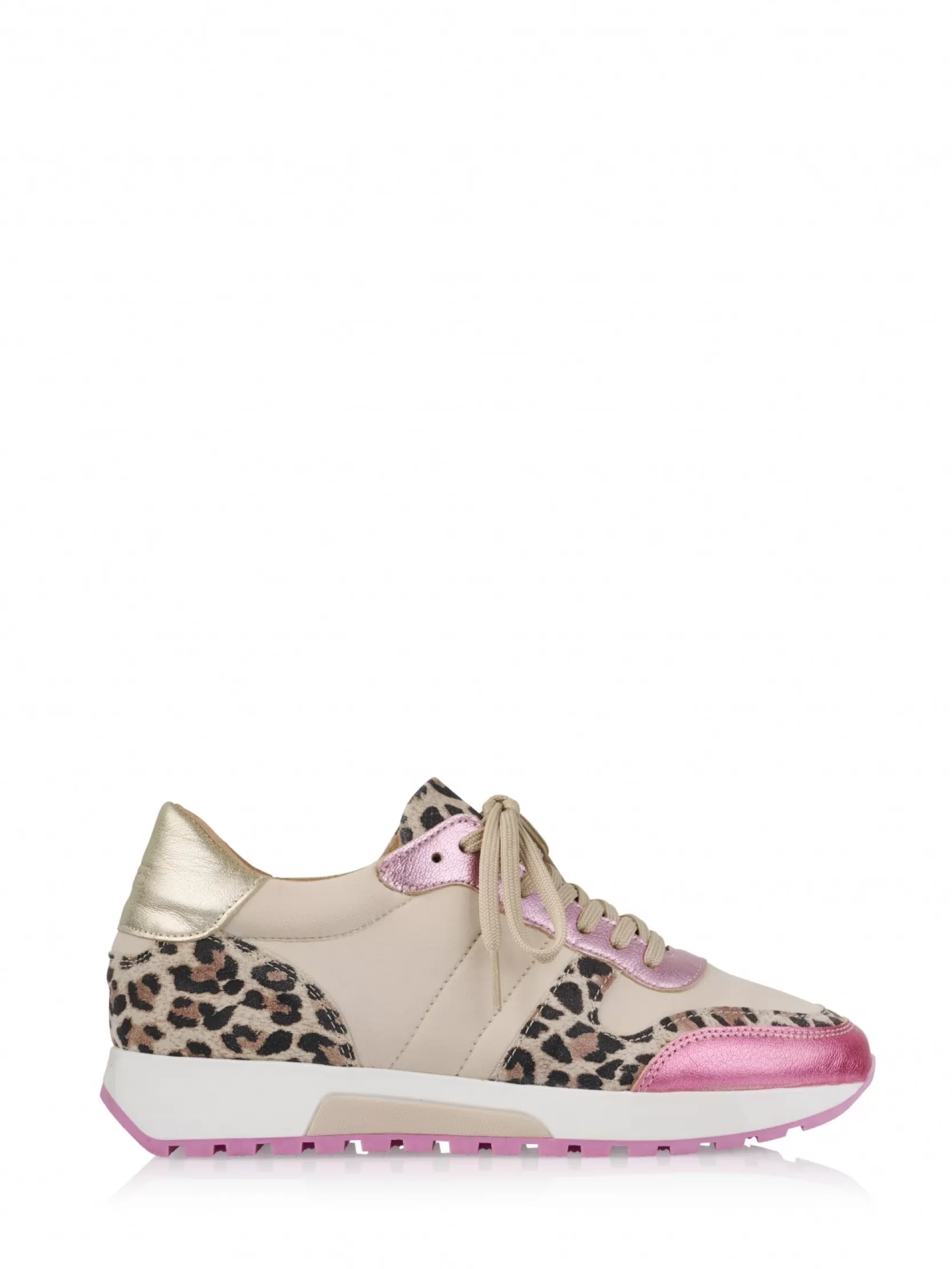 DWRS label SNEAKERS>DUMFRIES leopard - Sneakers | Beige / Pink