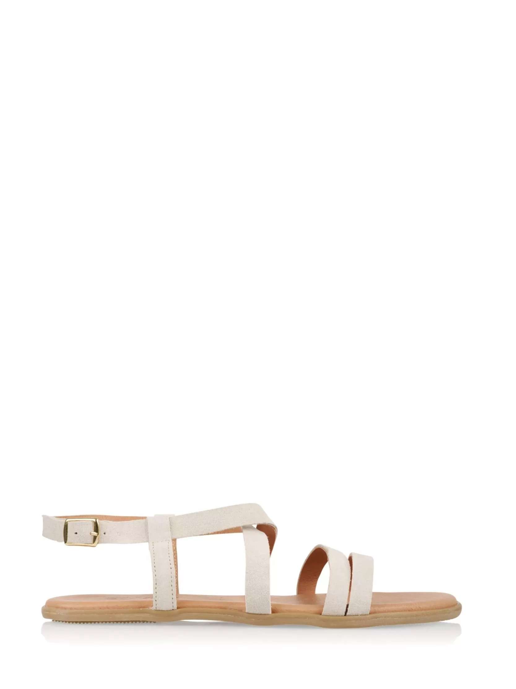 DWRS label SLIPPERS EN SANDALEN>HAWAII suede - alen | Sand