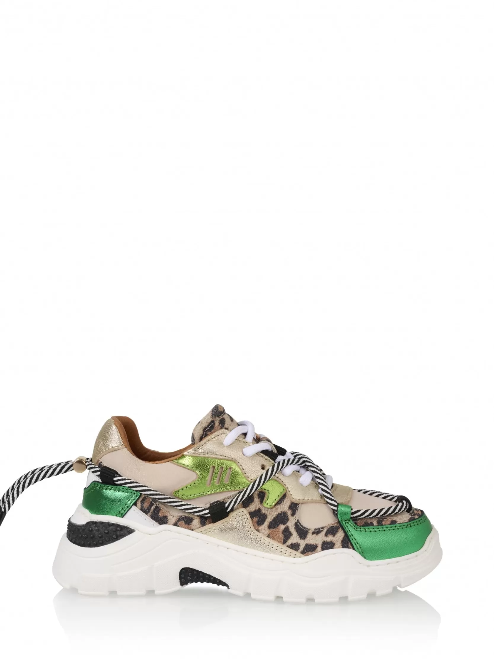 DWRS label KIDS>JUPITER KIDS leopard - Sneakers | Sand / Green