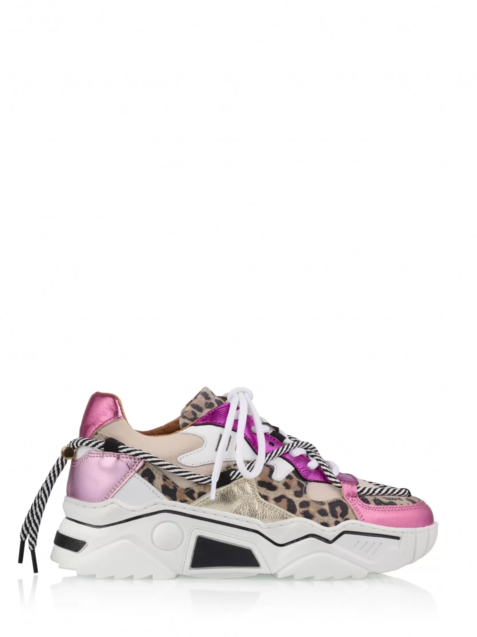 DWRS label SNEAKERS>JUPITER leopard - Sneakers | Fuchsia / Sand