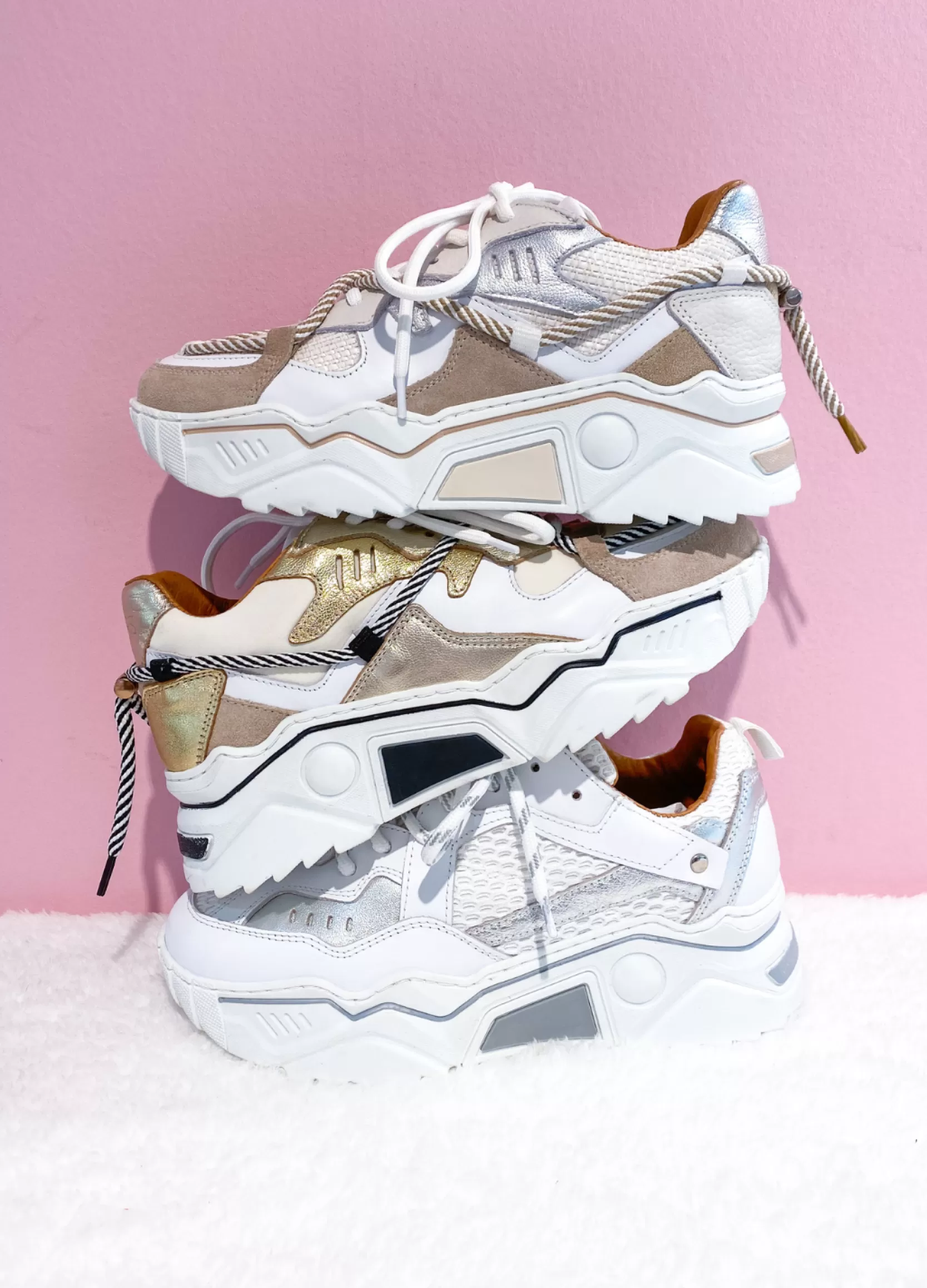 DWRS label SNEAKERS>JUPITER raffia - Sneakers | Off white / Sand