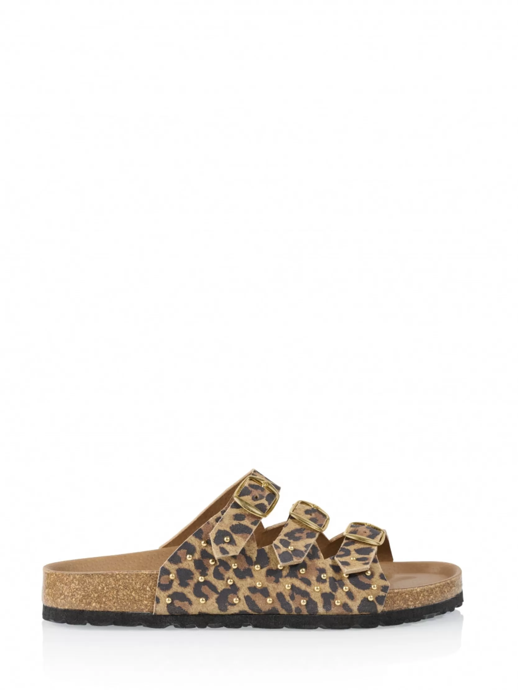 DWRS label SLIPPERS EN SANDALEN>KOMODO leopard - Slippers | Cognac