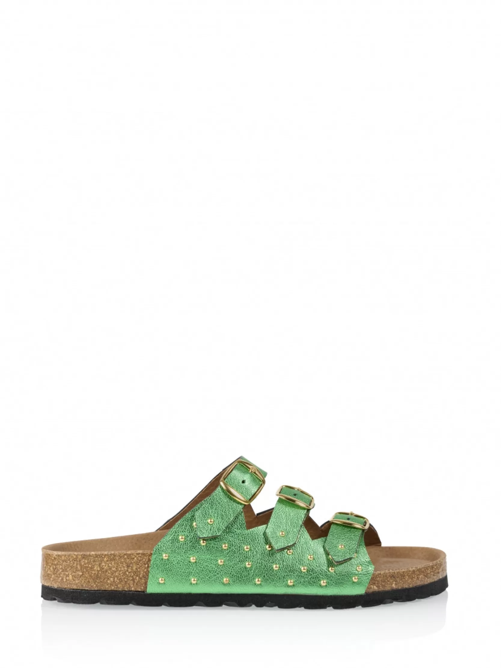 DWRS label SLIPPERS EN SANDALEN>KOMODO metallic - Slippers | Green