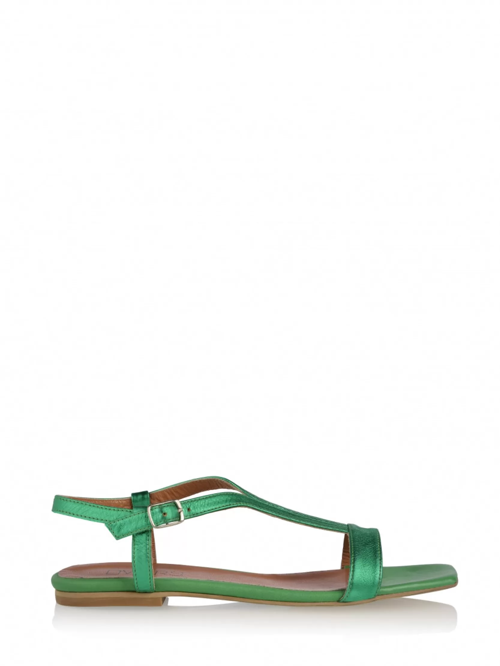 DWRS label SLIPPERS EN SANDALEN>LIMA metallic - Sandalen | Green