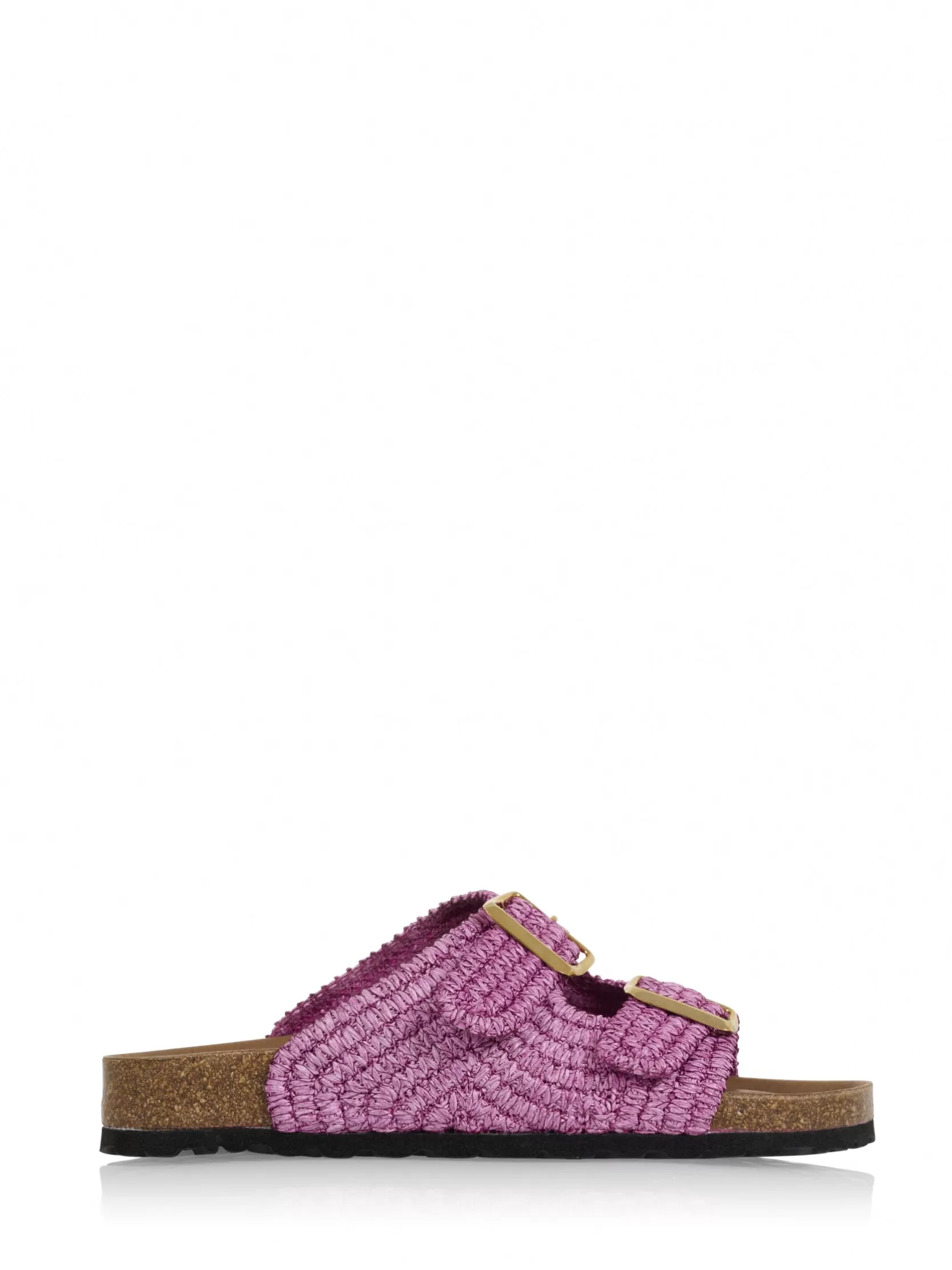 DWRS label SLIPPERS EN SANDALEN>MADEIRA raffia - Slippers | Fuchsia