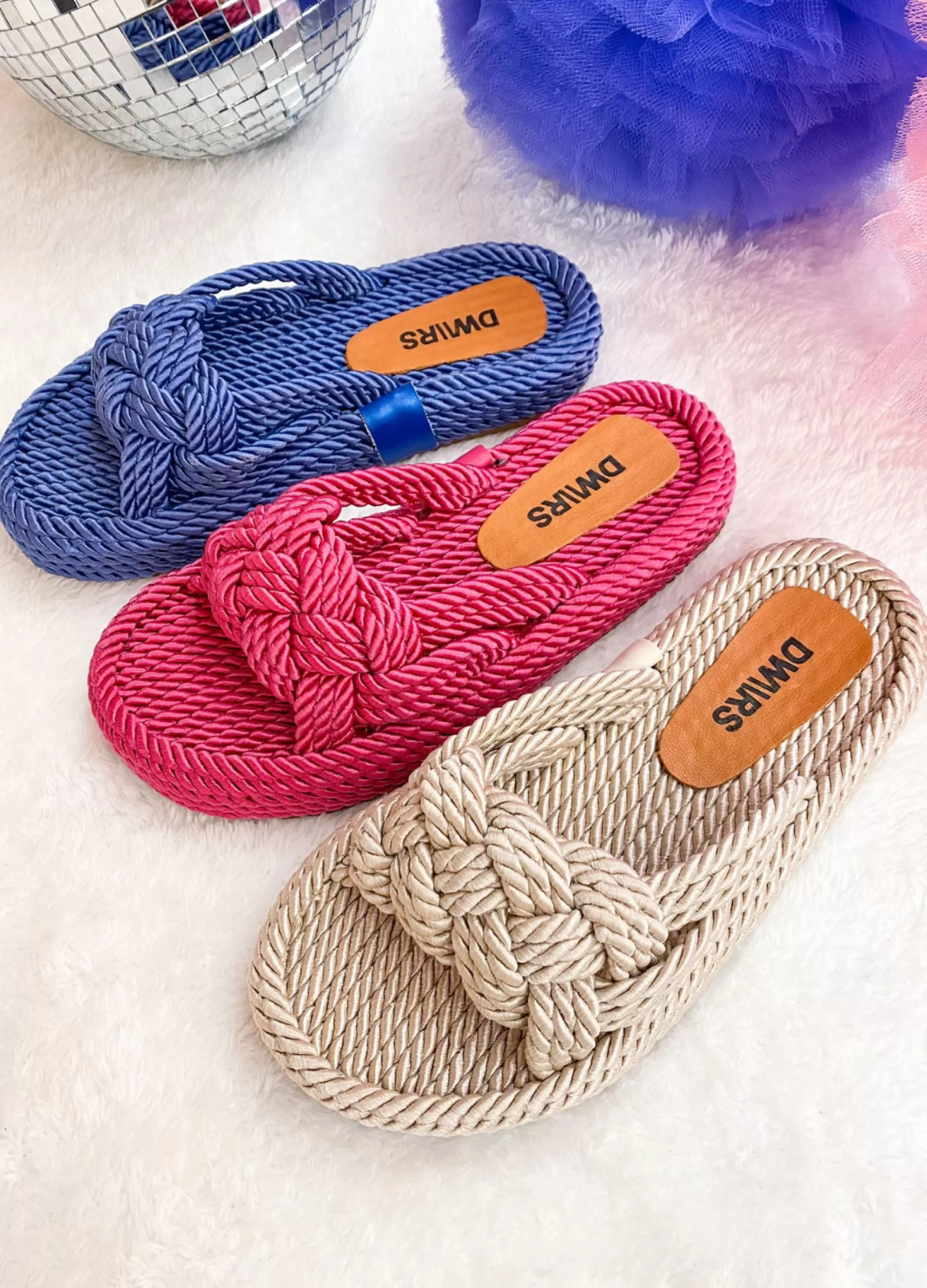 DWRS label SLIPPERS EN SANDALEN>MALA - Slippers | Beige