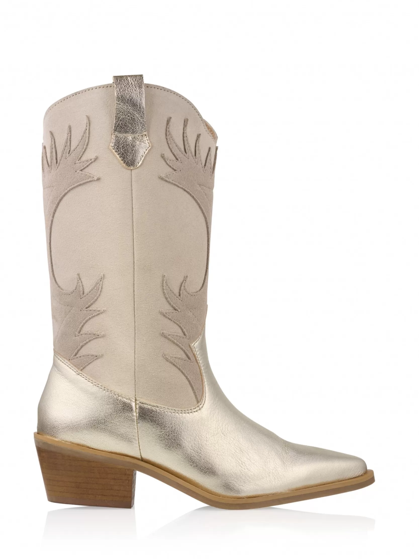 DWRS label WESTERNBOOTS>MESSINA metallic - Westernboots | Sand / Champagne