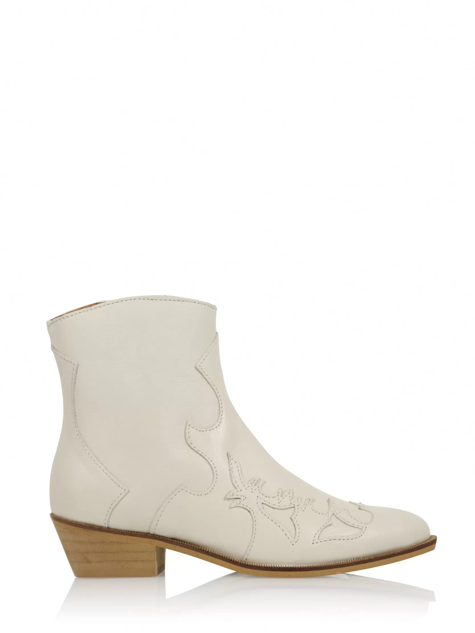 DWRS label WESTERNBOOTS>MONKEY leer - Westernboots | Off white