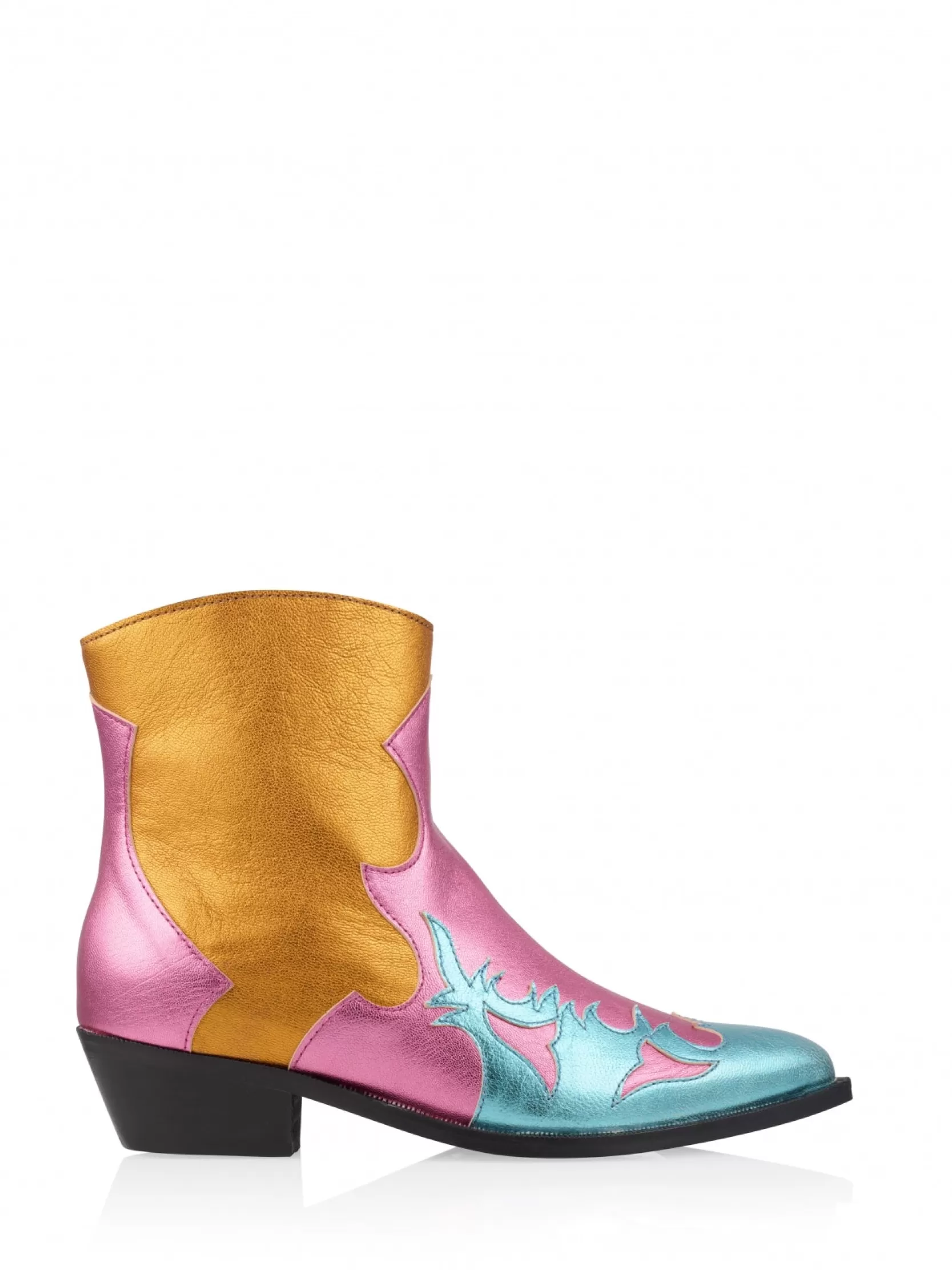 DWRS label WESTERNBOOTS>MONKEY metallic - Westernboots | Orange / Pink / Aqua