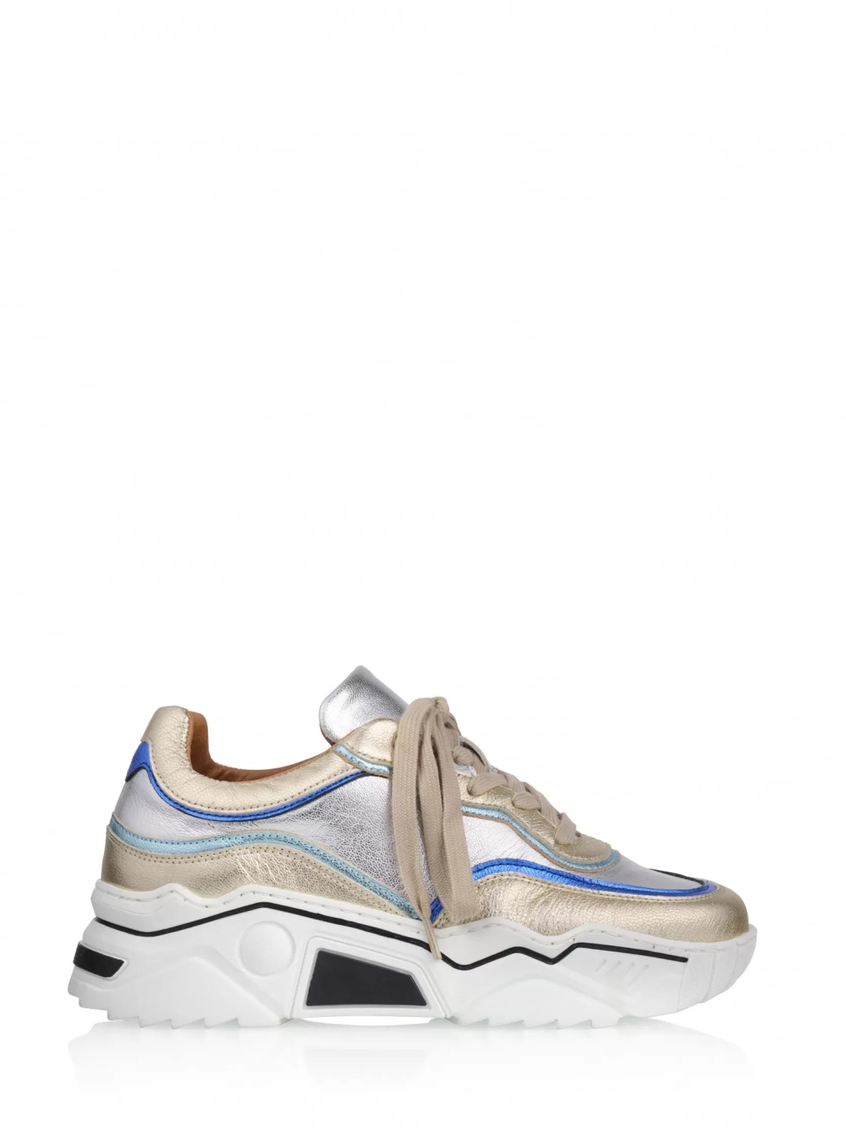 DWRS label SNEAKERS>MOON metallic - Sneakers | Silver / Champagne