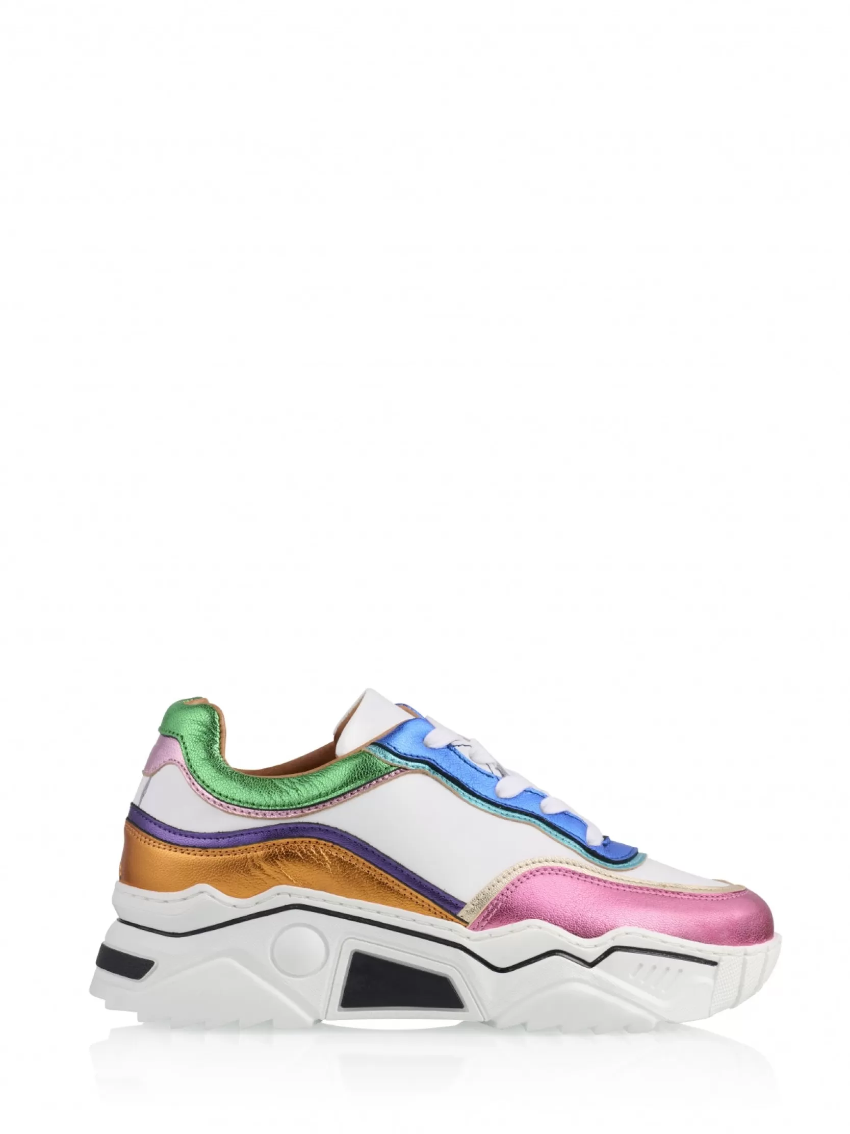 DWRS label SNEAKERS>MOON metallic - Sneakers | White / Multi