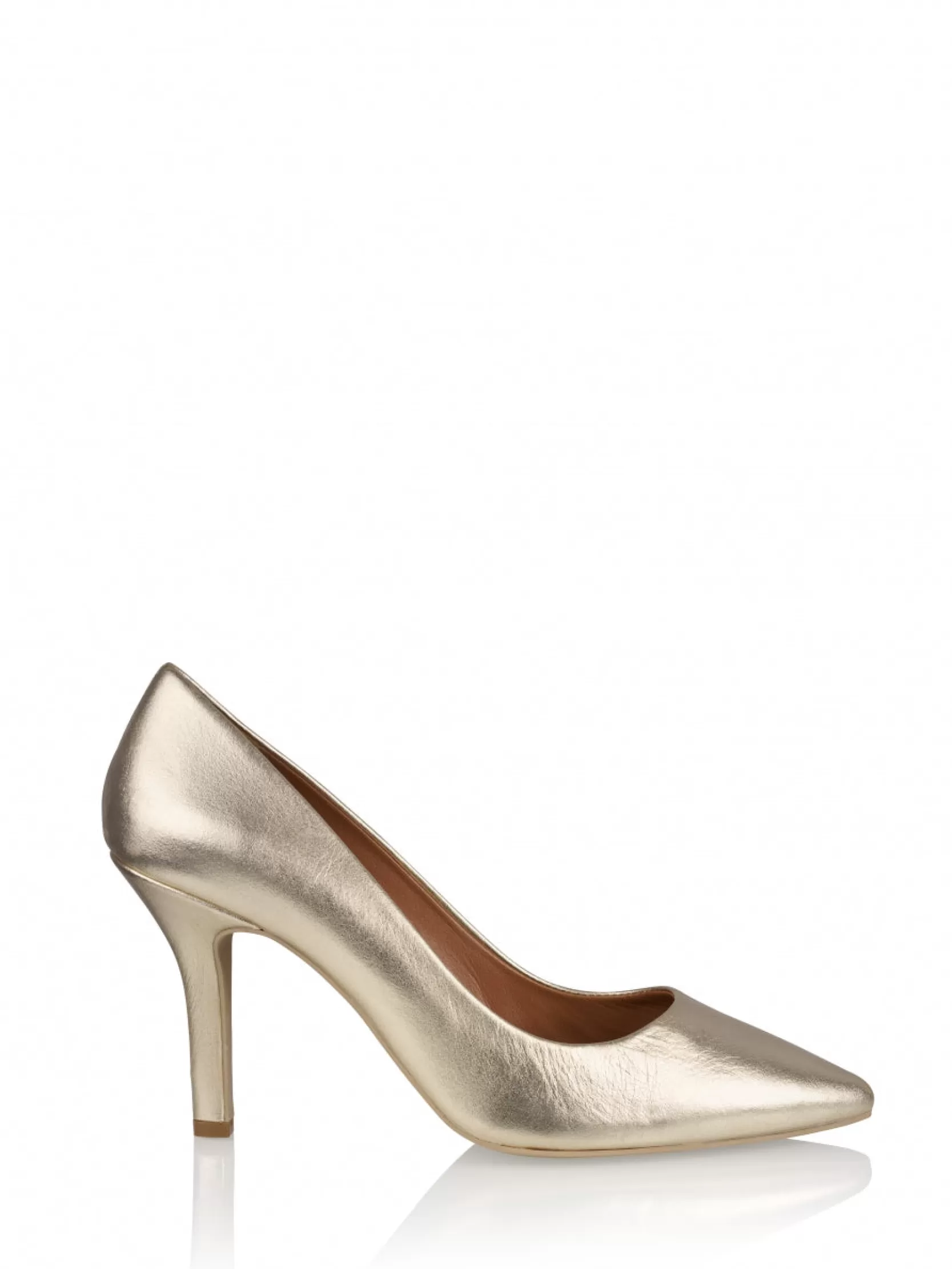 DWRS label HAKKEN>MYKONOS metallic - Pumps | Champagne