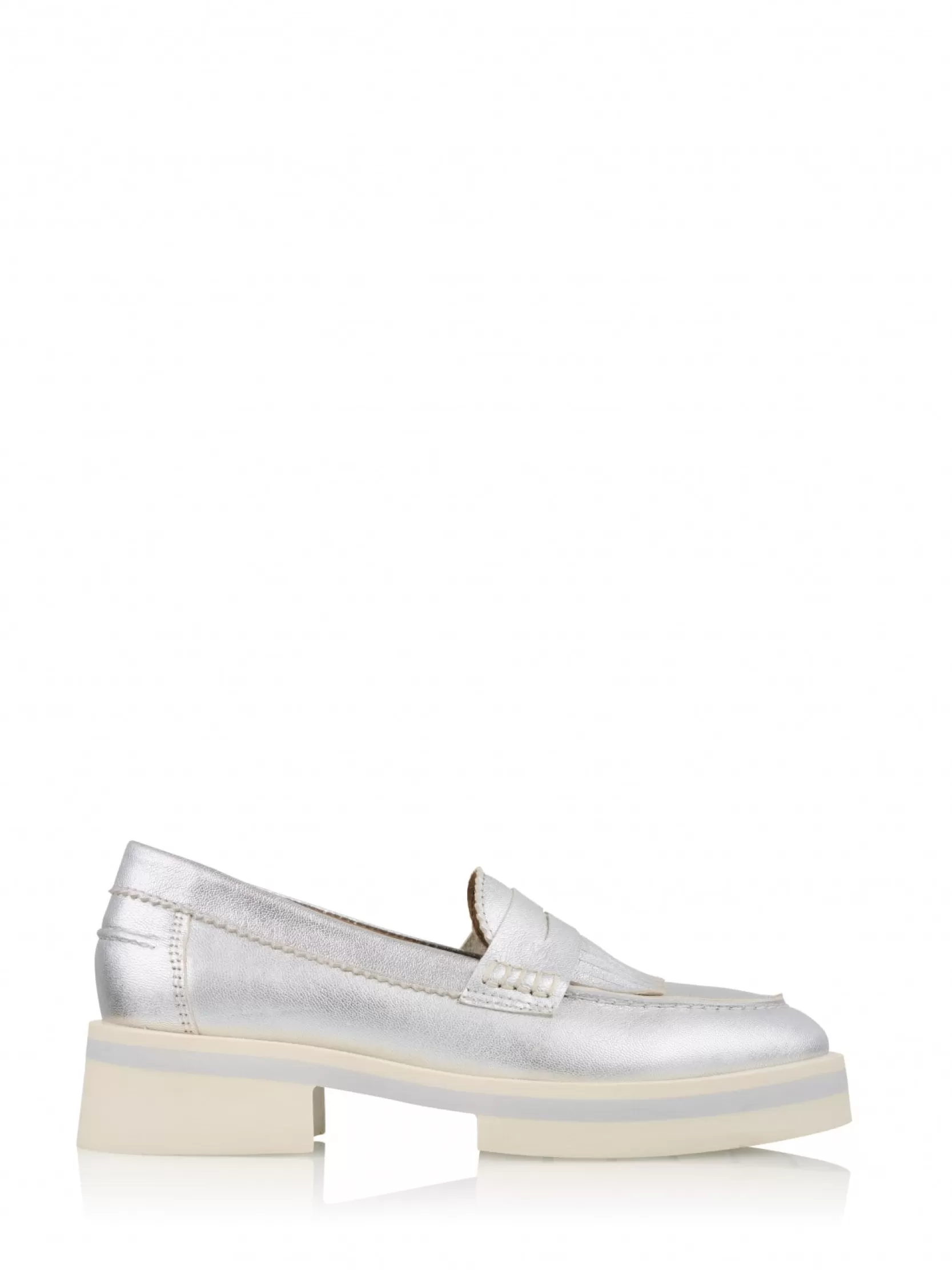 DWRS label MOCASSINS EN LOAFERS>NOVA metallic - Loafers | Silver