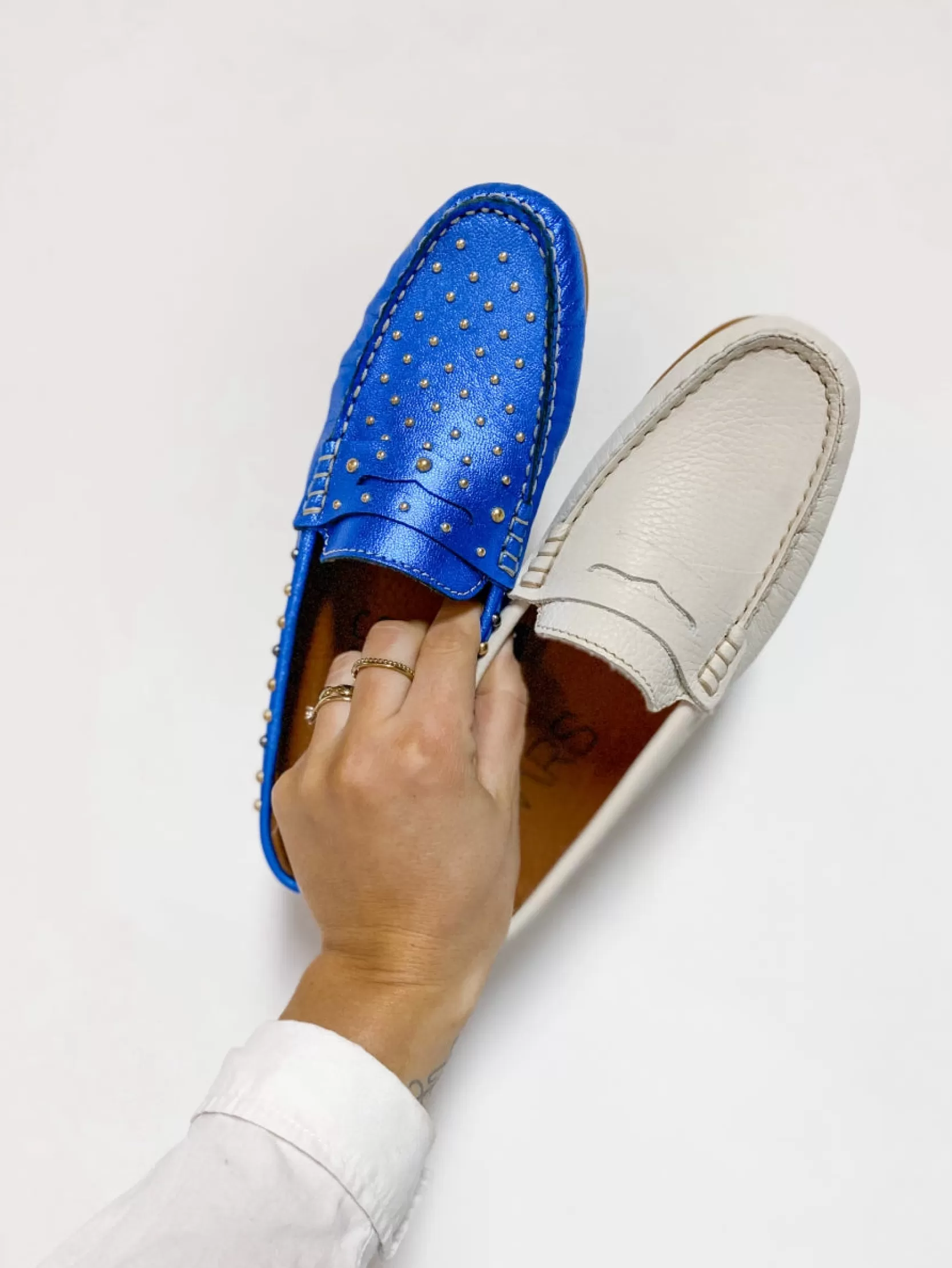 DWRS label MOCASSINS EN LOAFERS>PARIS leer - Mocassins | Off white