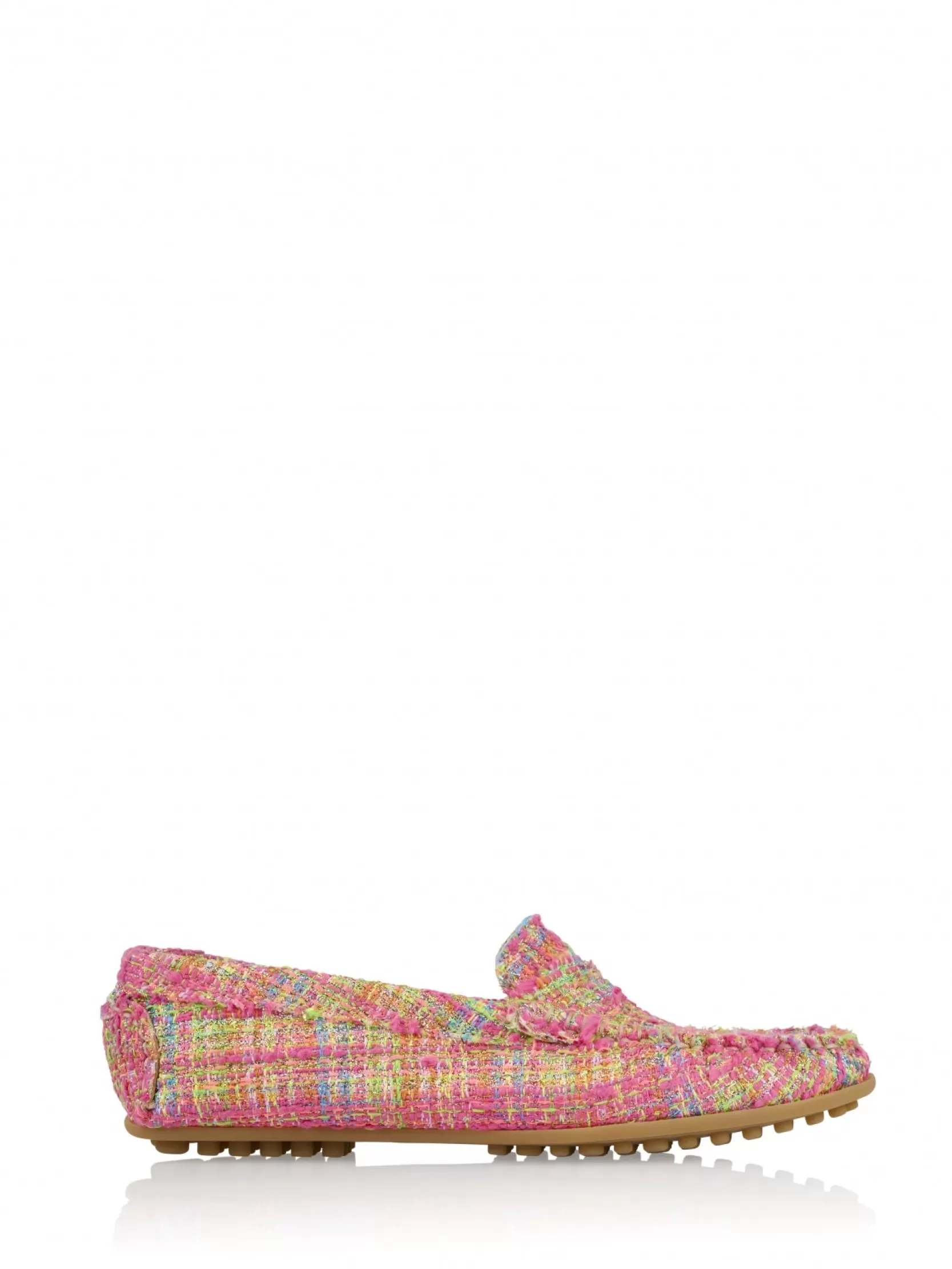 DWRS label MOCASSINS EN LOAFERS>PARIS tweed - Mocassins | Pink