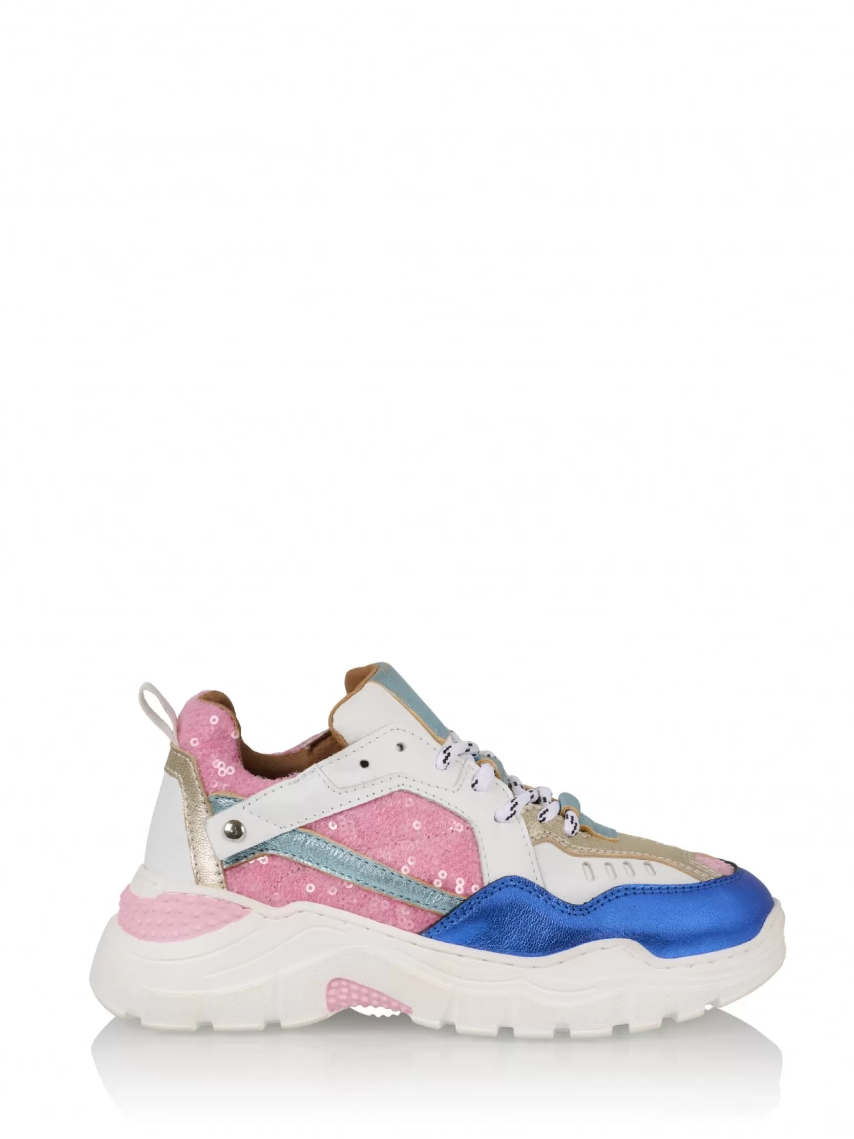 DWRS label KIDS>PLUTO KIDS sequins - Sneakers | Pink / Blue