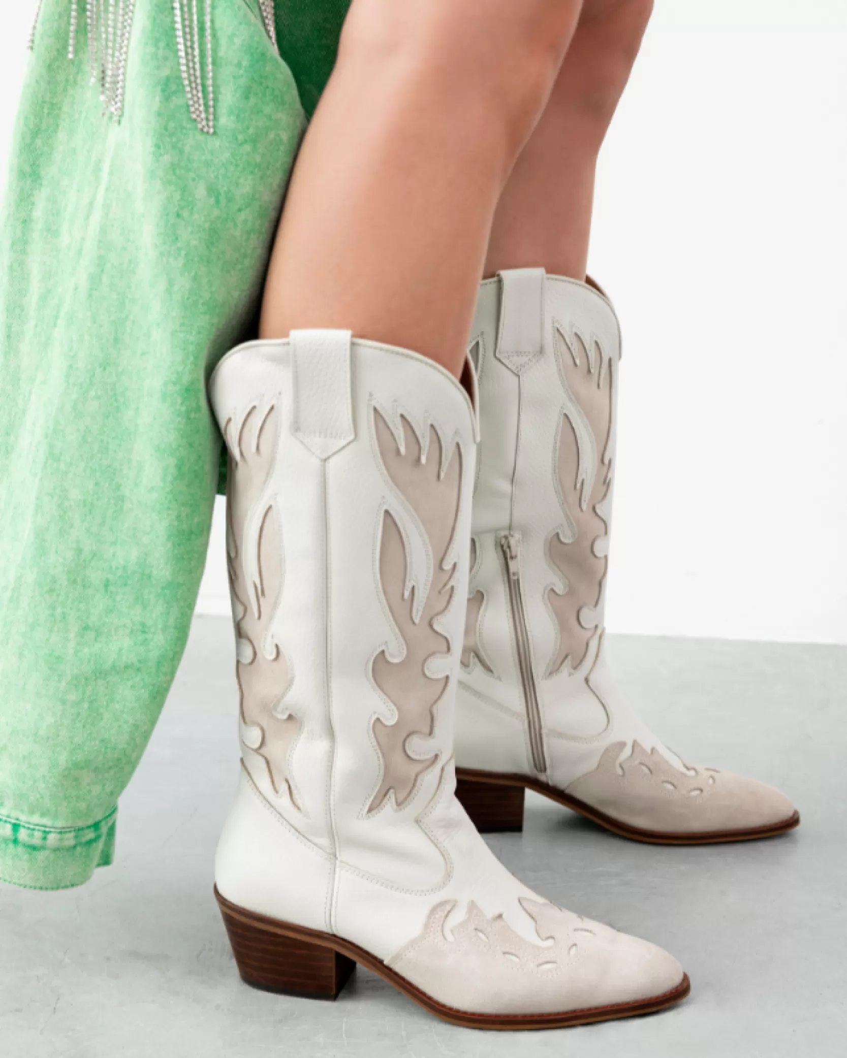 DWRS label WESTERNBOOTS>REGINA leer - Westernboots | Off white / Beige