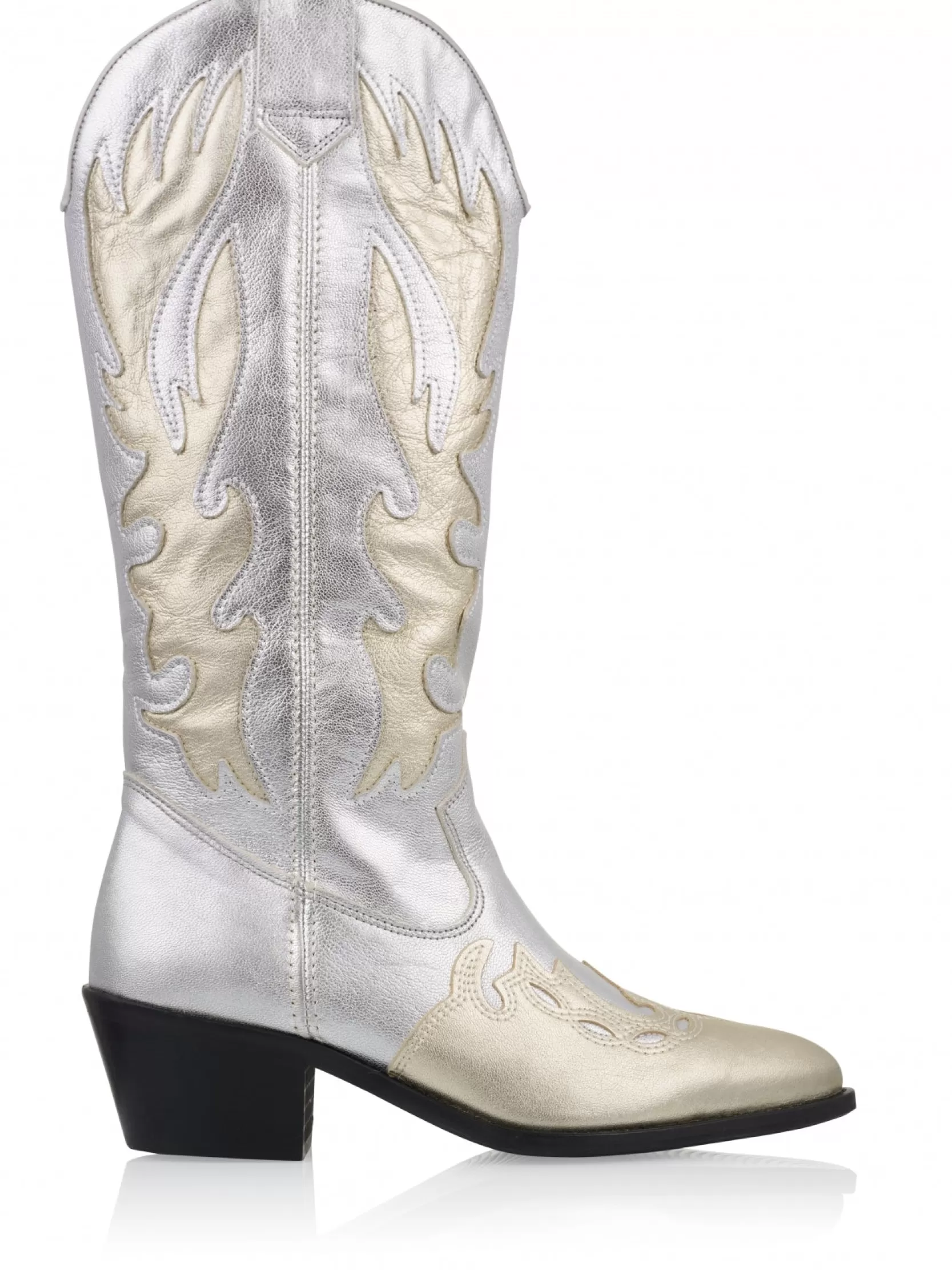 DWRS label WESTERNBOOTS>REGINA metallic - Westernboots | Silver / Champagne