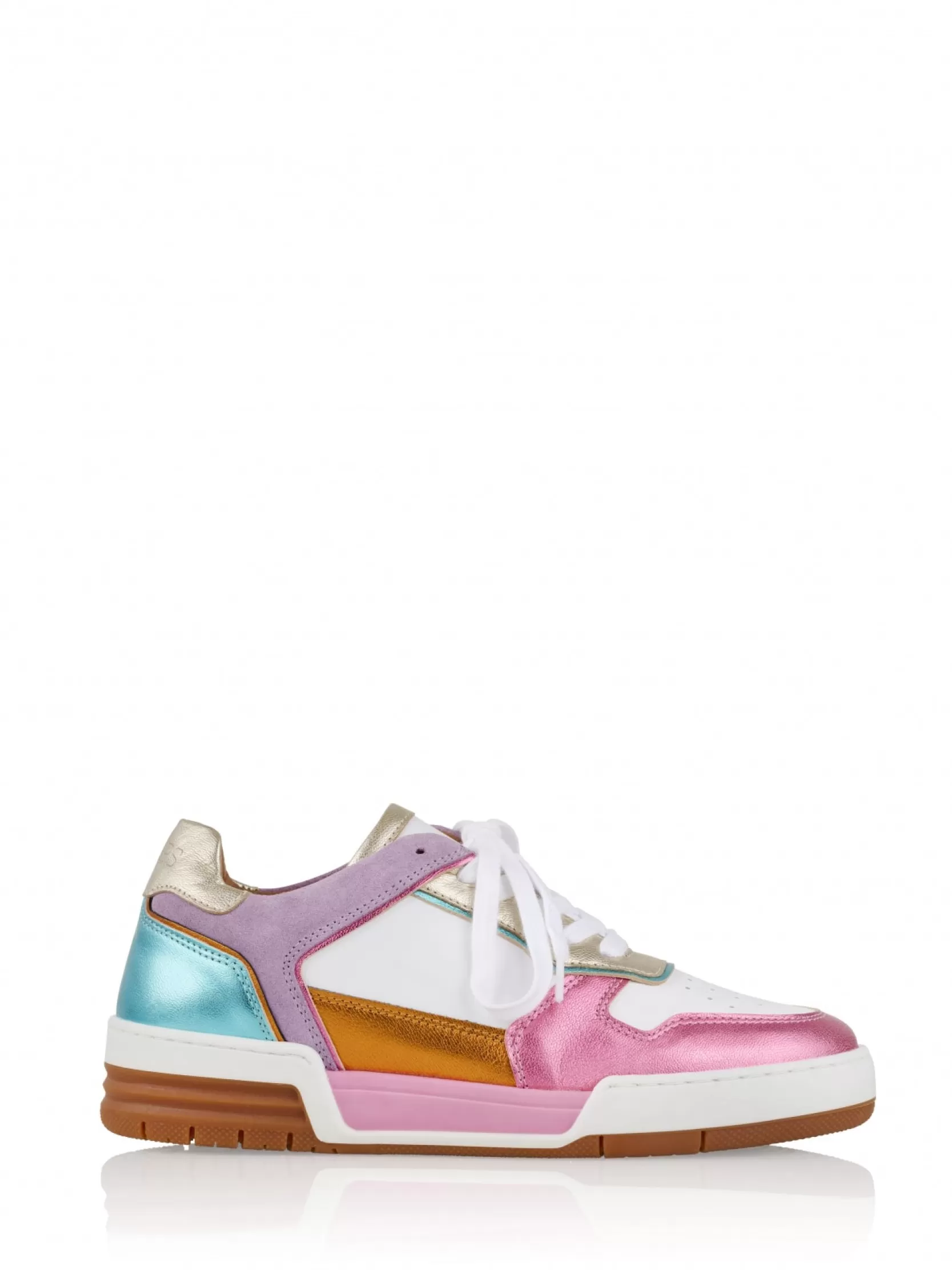 DWRS label SNEAKERS>RUGBY leer - Sneakers | Lila / Pink / Orange