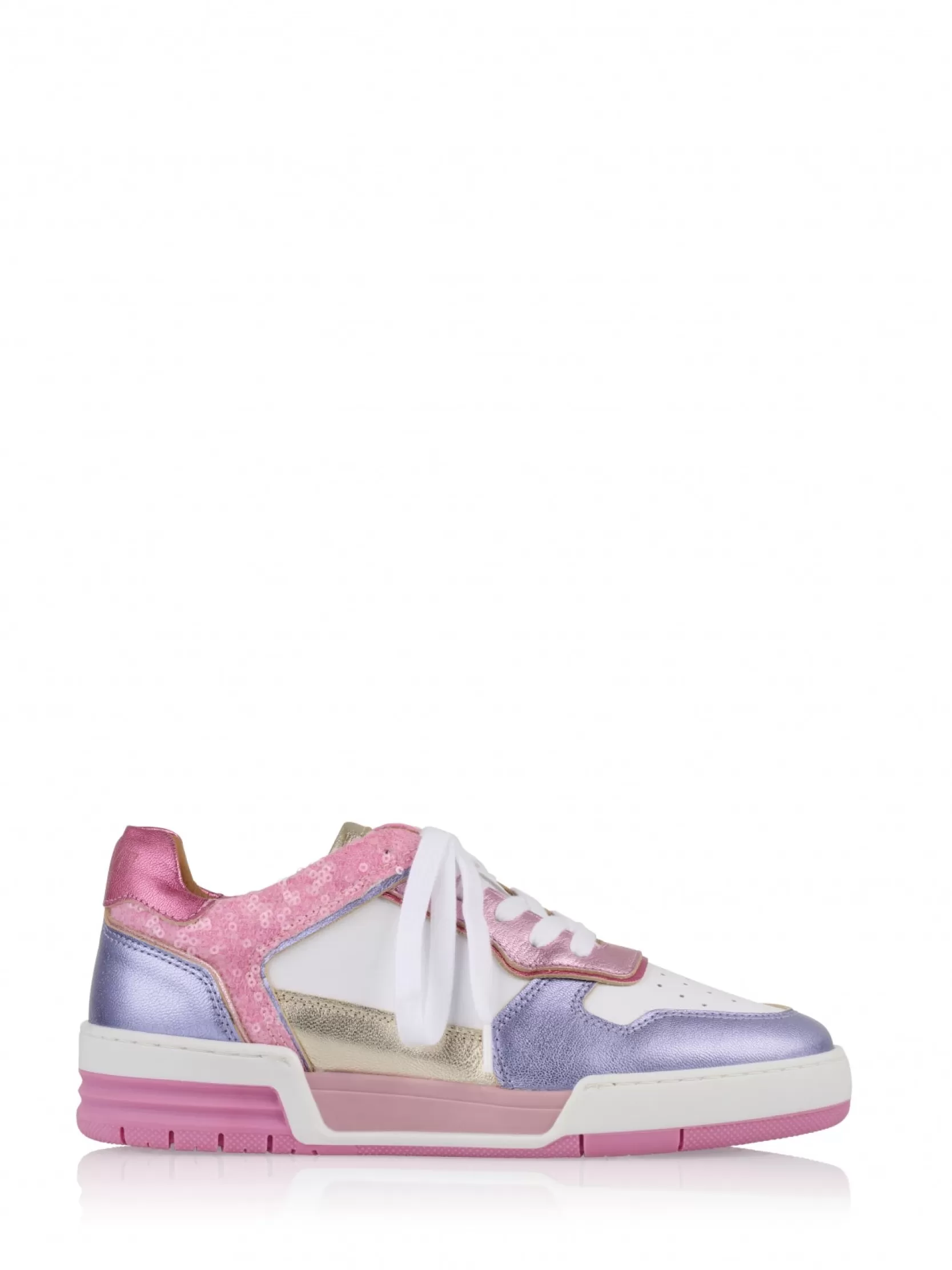 DWRS label SNEAKERS>RUGBY sequins - Sneakers | Pink / Lila