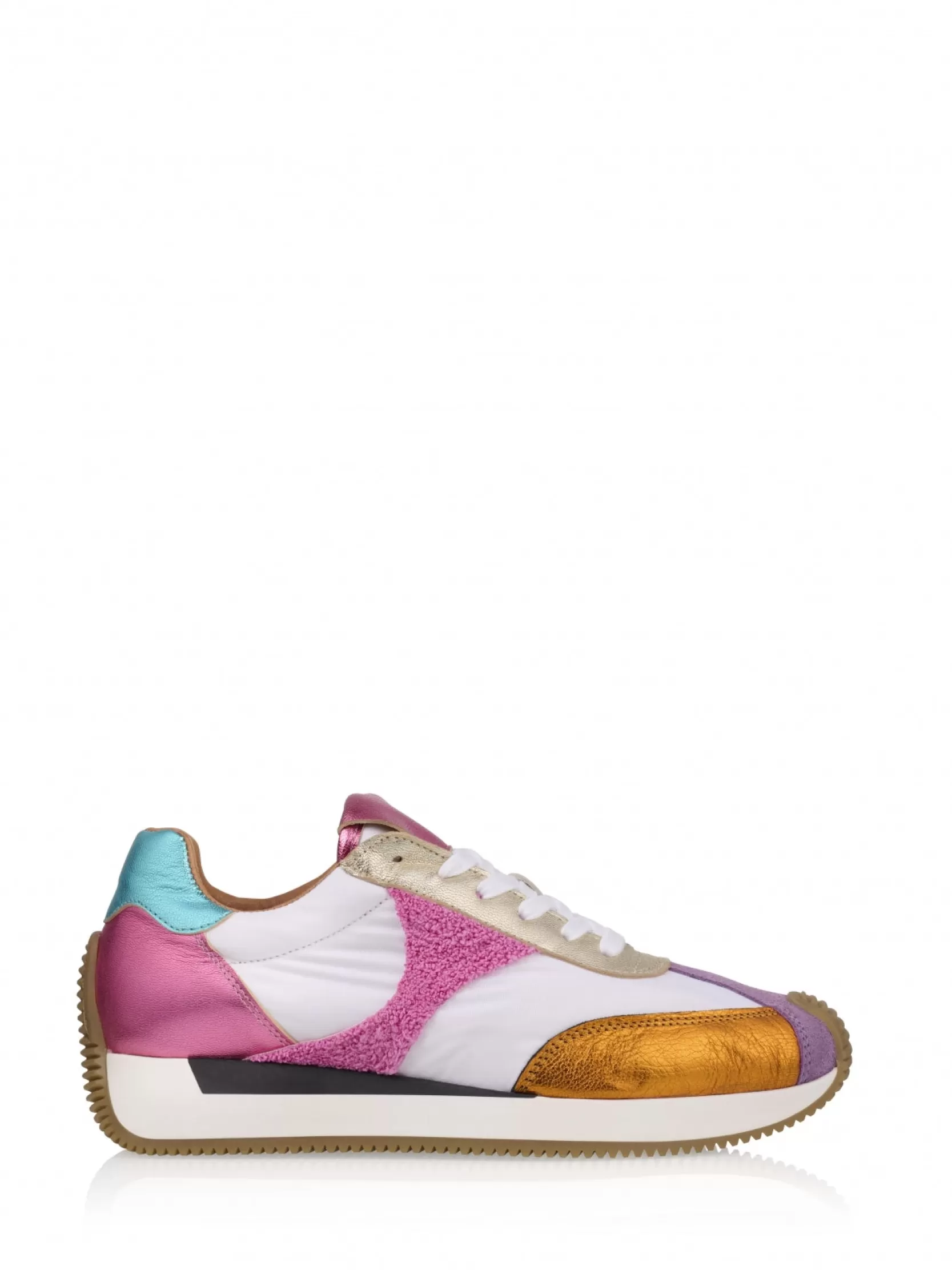 DWRS label SNEAKERS>SCOBEY terry - Sneakers | White / Pink