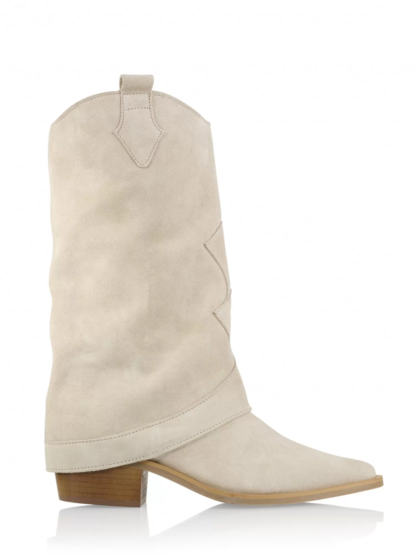 DWRS label WESTERNBOOTS>SHETLAND suede - Westernboots | Sand