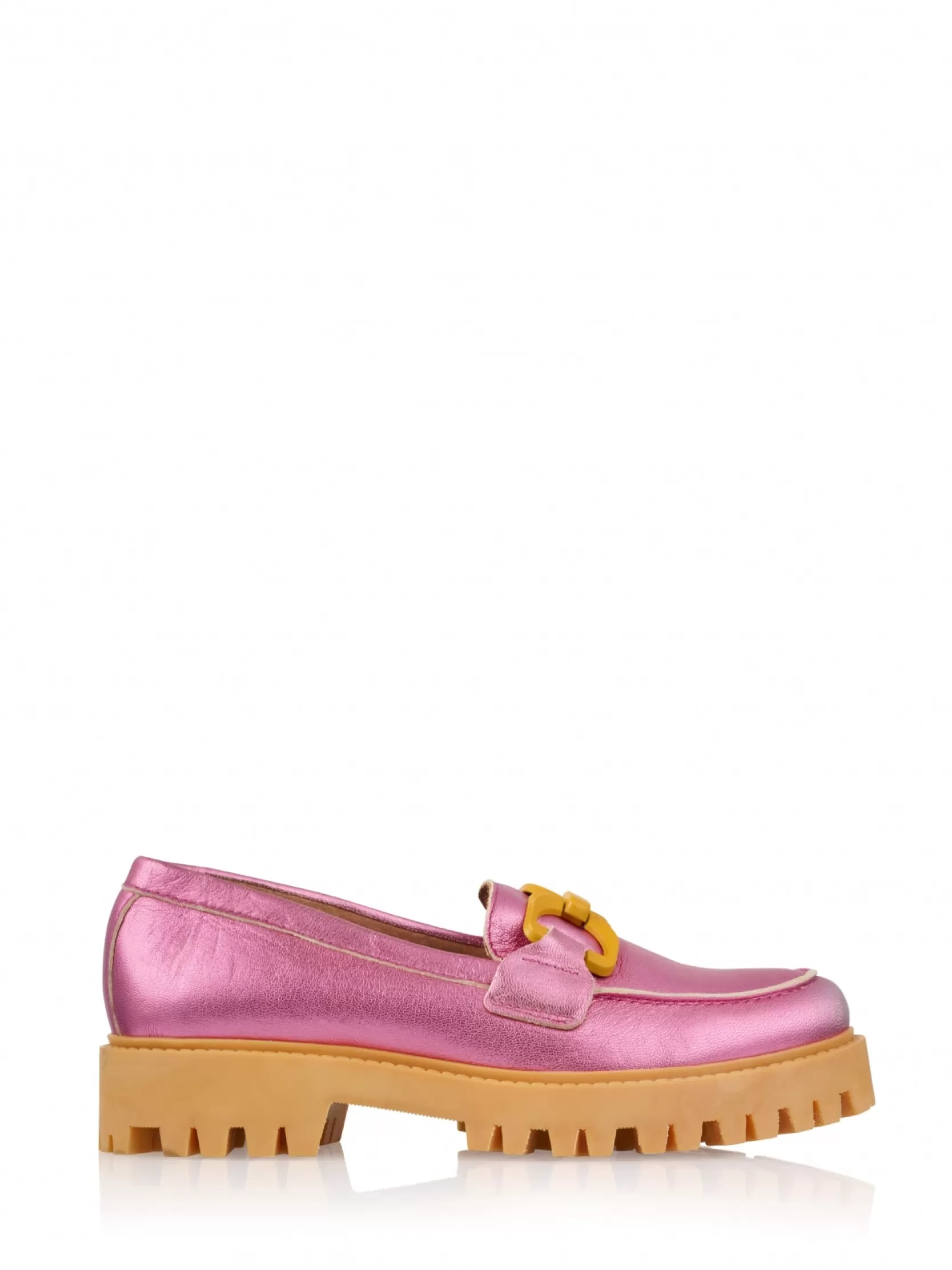 DWRS label MOCASSINS EN LOAFERS>TAMPA metallic - Loafers | Pink / Orange